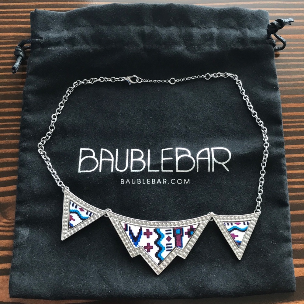 BaubleBar Aztec Triangle Trio Bib Necklace